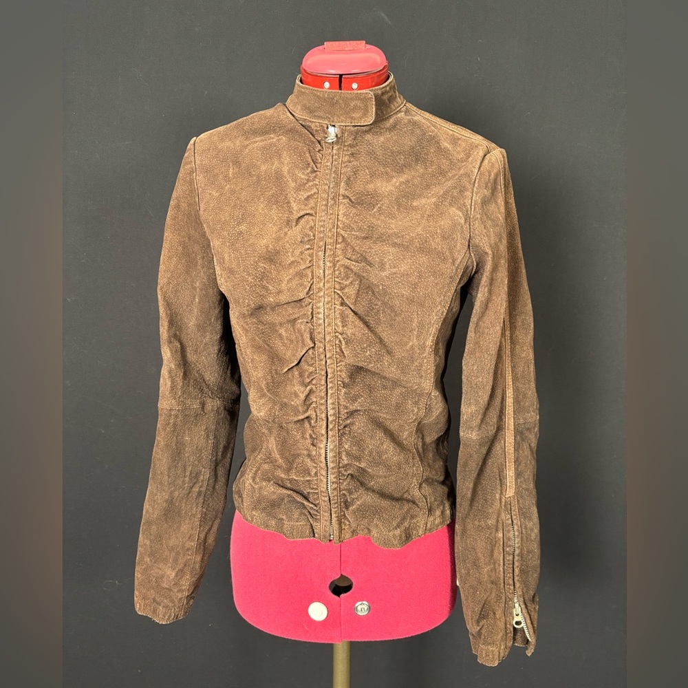 Le Chateau Brown Scrunch Jacket